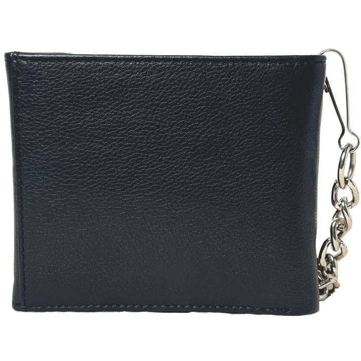 IGI CANADA - Vente Portefeuille – homme - Portefeuille à chaîne en cuir de vachette véritable pour hommes #46151