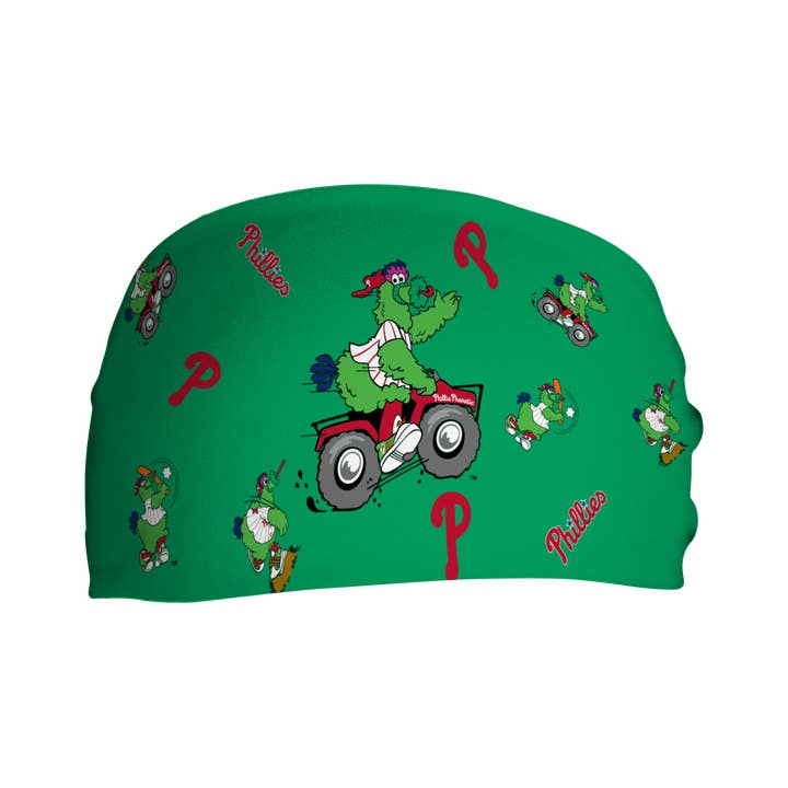 Green Phillies Cooling Headband: Phanatic Scatter (Green) for wholesale on Faire