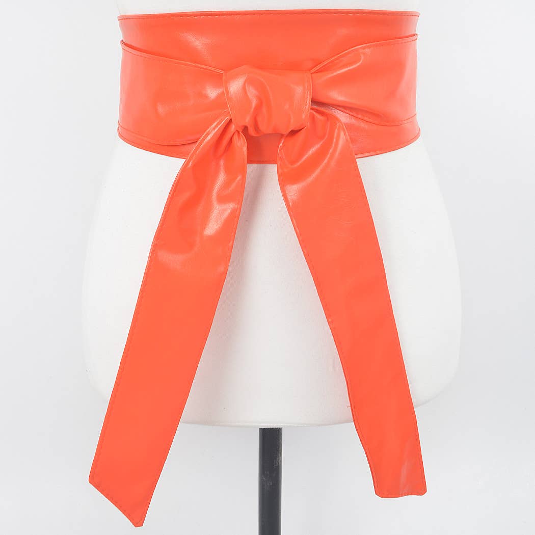 3AM BY H&D ACCESSORIES - Wholesale Belt - Women's - Faux Leather Tie Up Belt.9