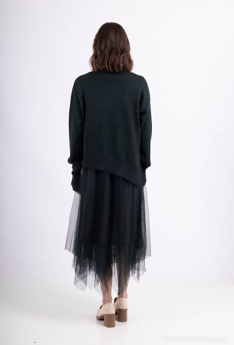 L'Emotion - Wholesale Top & Skirt Set - Women's - Asymmetric Fit Sweater & Dress Set14