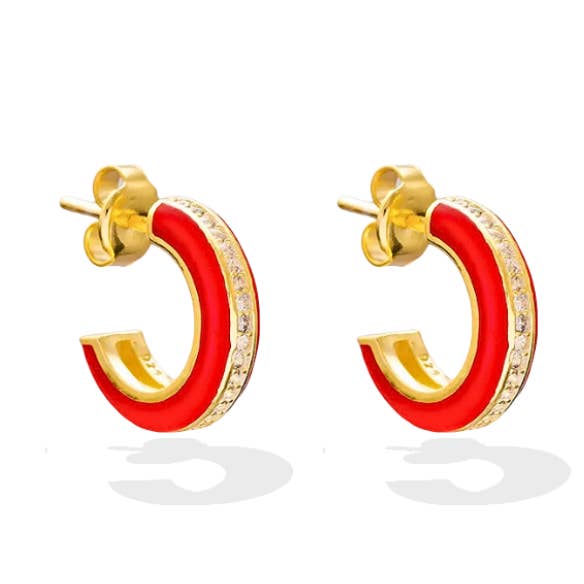Jubilee Red Hoops for wholesale by Full Herizon