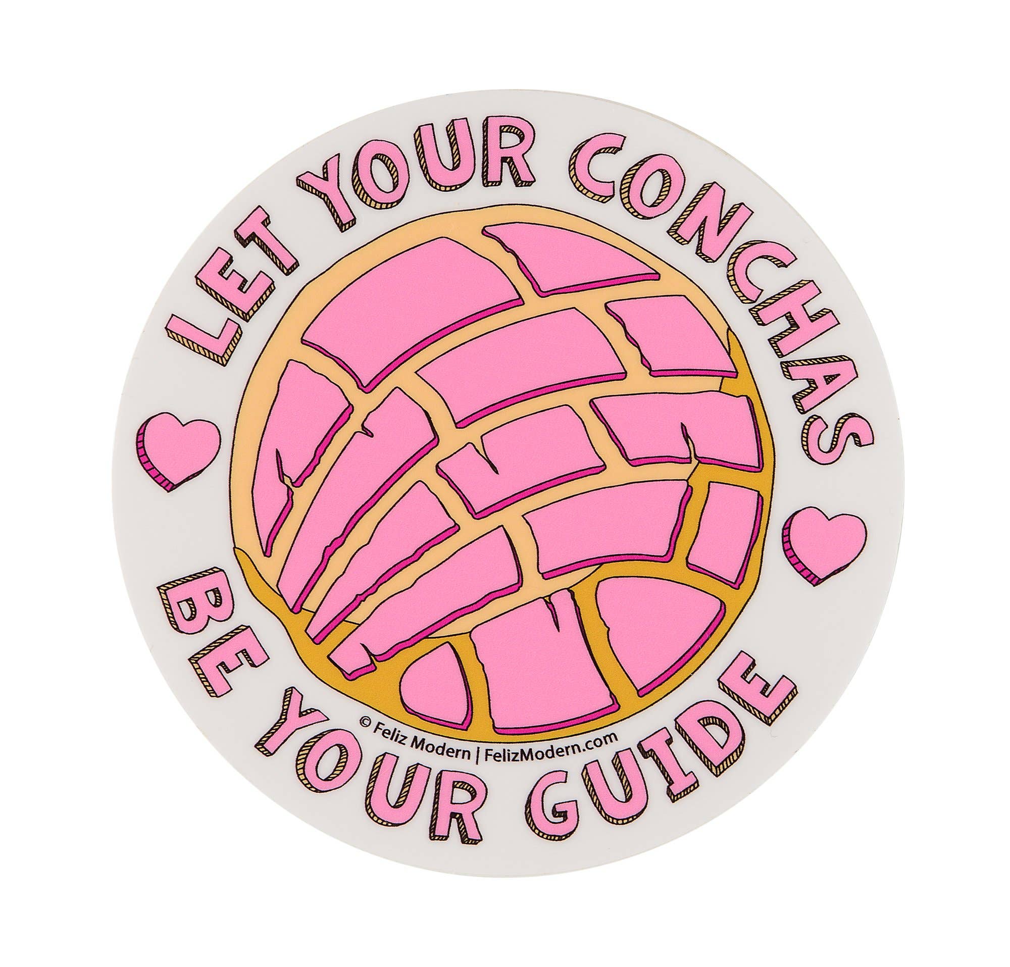 Feliz Modern - Wholesale Sticker - Let Your Conchas Be Your Guide Sticker1