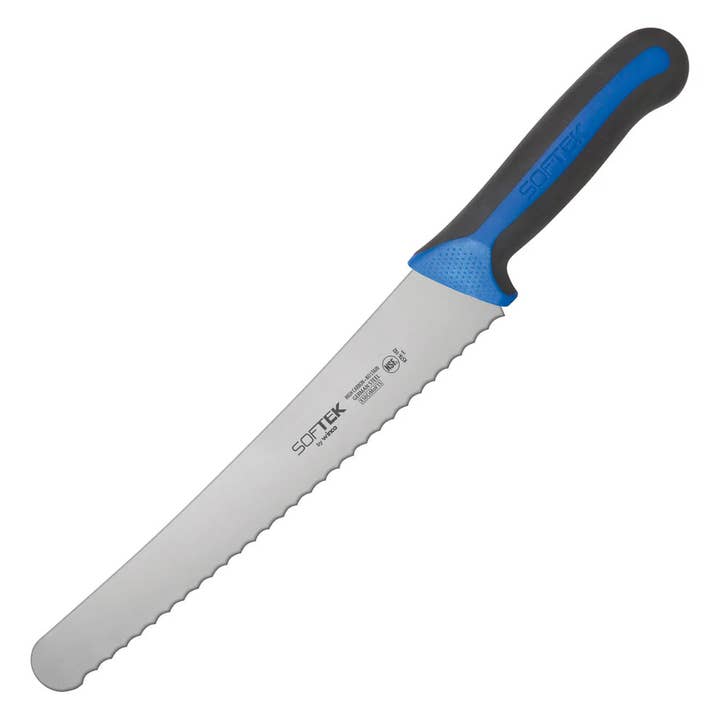 EcoQuality - Wholesale Kitchen/utility knife - KSTK-102, 10" Wide Bread/Pastry Knife Soft Grip Hdl SofTek, EA