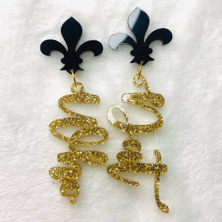 D and M’s Enterprise, LLC - Wholesale Dangle Earrings - Who Dat5