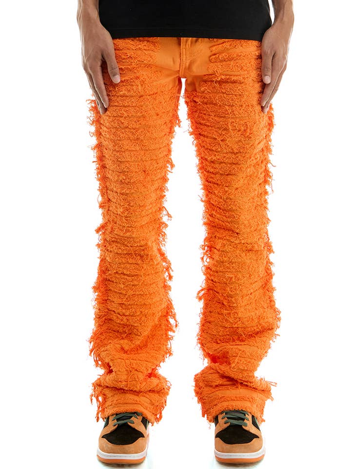 KDNK - Wholesale Pants - Men's - DISTRESSED SKINNY FLARE PANTS