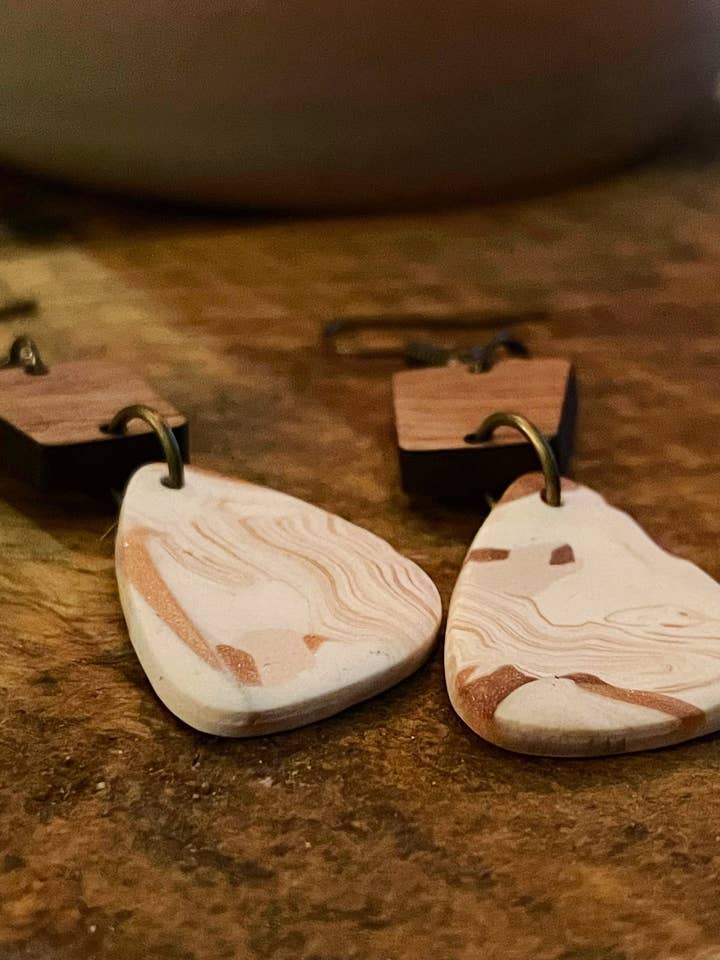 Wood and Blend Dangles for wholesale by FINNISHES Designs