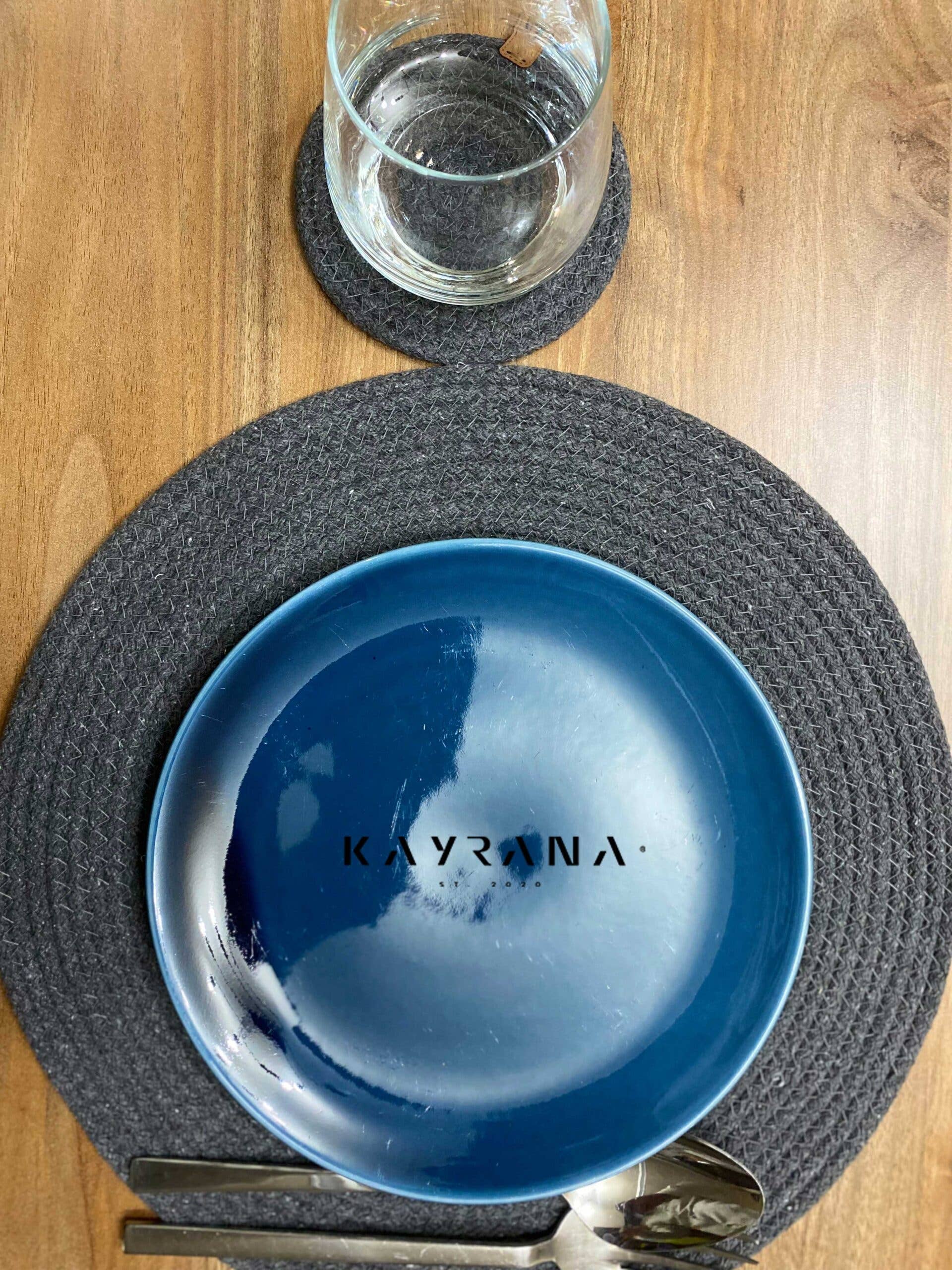 Kayrana - Vente Sets de table - Sets de table et dessous de verre en corde tressée, style bohème0