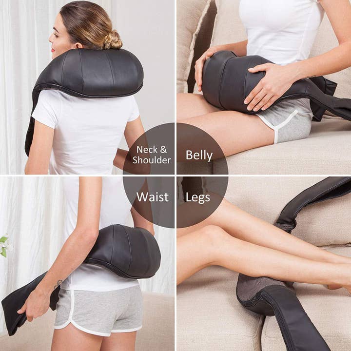 SNAILAX - Vente Appareils de massage - Snailax Massager sans fil pour le cou et le dos, Massager pour le dos avec rouleau 3D - 632NC2