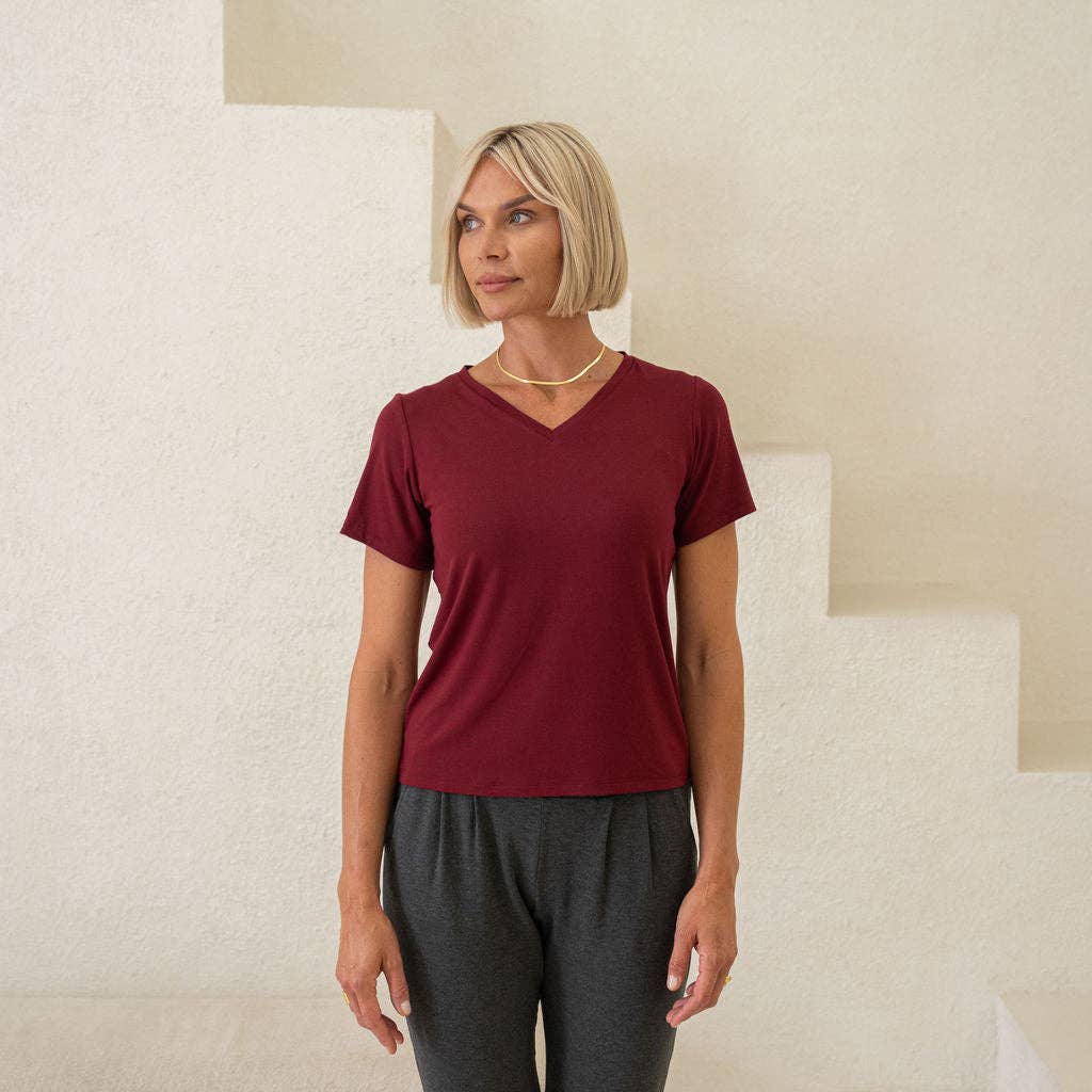 Encircled - Wholesale T-Shirt - Women's - The Going Places V-Neck Tee21