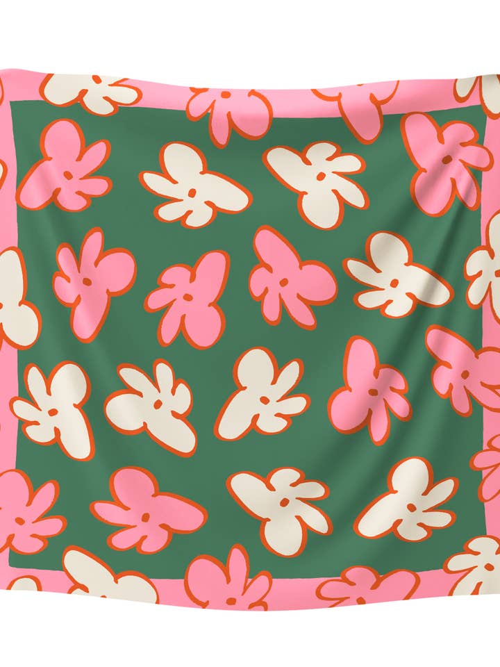 Super Foulard FLOWERS / Seta & Cotone per la vendita all'ingrosso da parte di STUDIO ARDE