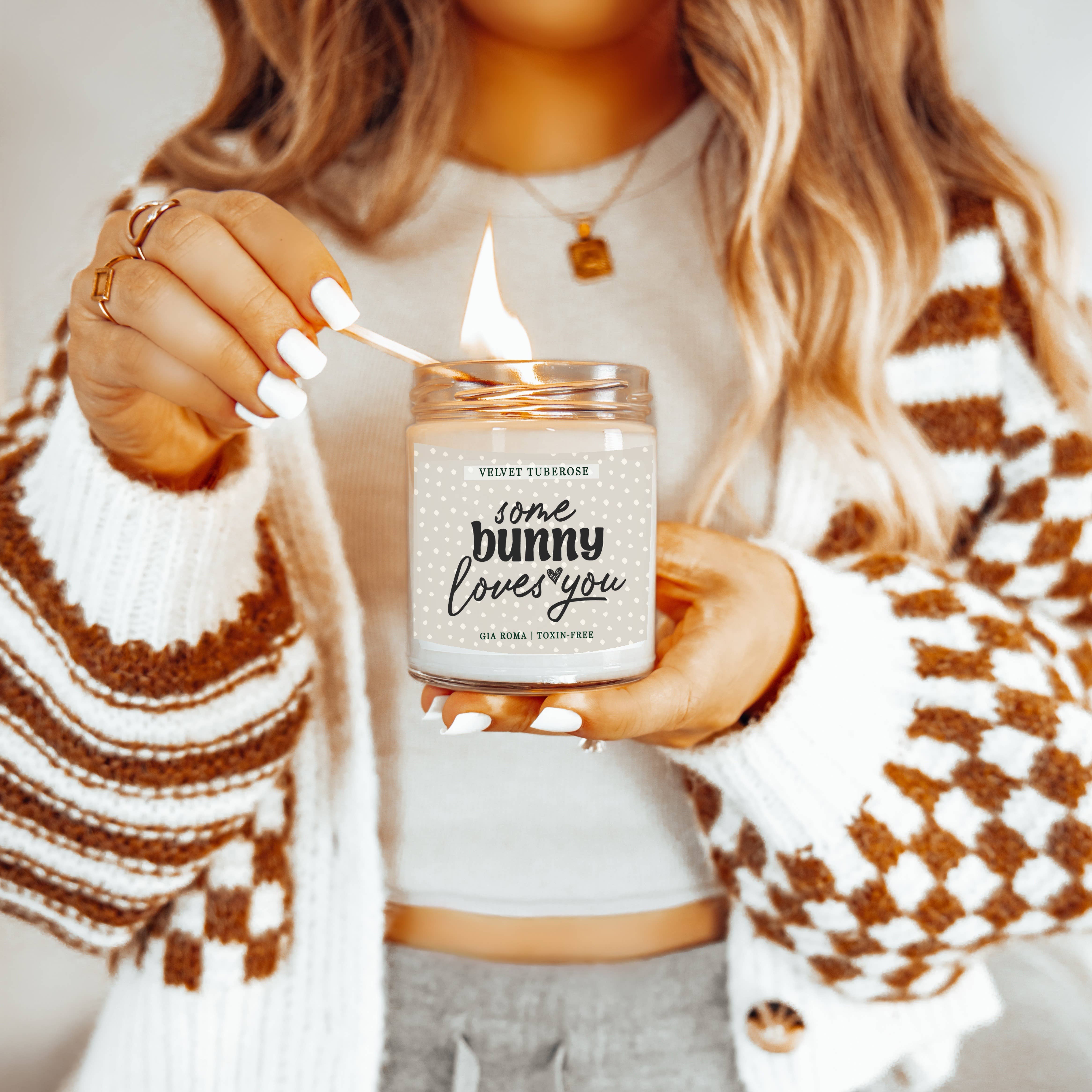 Gia Roma - Vendita all'ingrosso Candela in vasetto - Candele pasquali retrò con graziosi barattoli profumati alla soia primaverile59