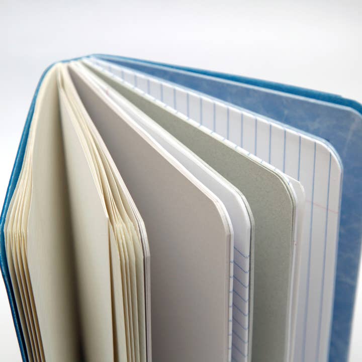 Original Brooks - Wholesale Notebook - Blue Handsewn Notebook with Assorted Paper4