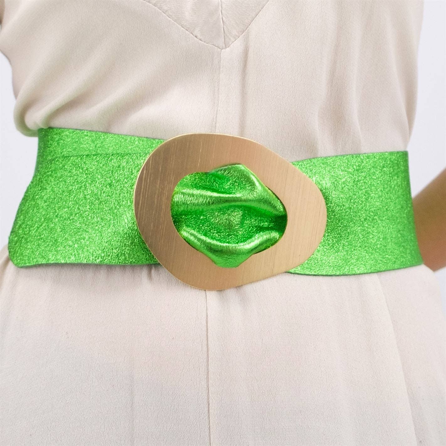 Cecile Wang - Wholesale Belt - Women's - Shiny leather belt 8500556