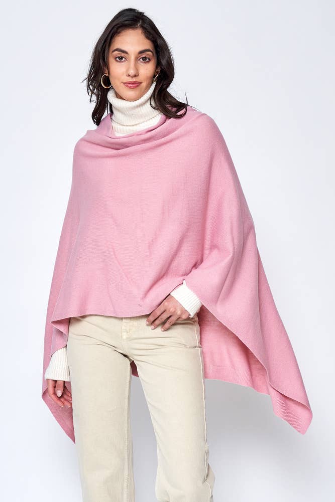 Hana - Wholesale Poncho - Women's - Solid Scarf Poncho19