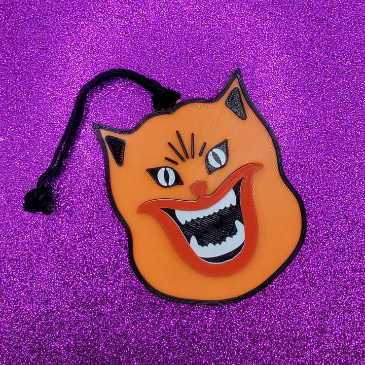 House Cat 3D Printed Christmas Ornament for wholesale by Printy Vibes