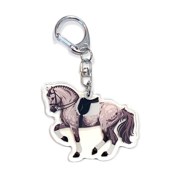 Graues Dressurpferd Schlüsselbund (Kopie) für den Großhandel von Katrina Brye Fine Art