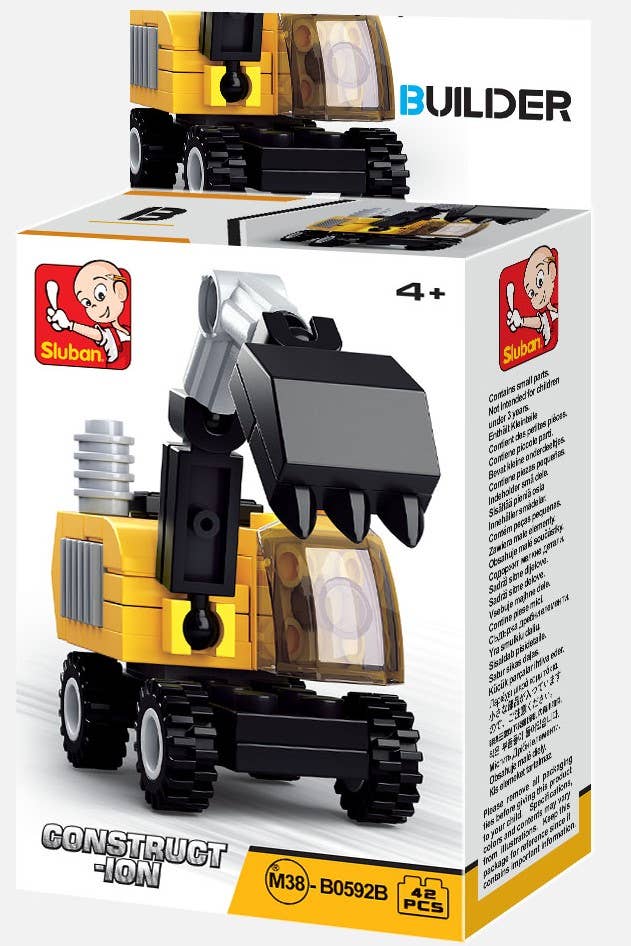 Texas Toy Distribution - Venta al por mayor Juegos de construcción - Niños - Juego de expositores de ladrillos Builder Construction, 2 unidades por6