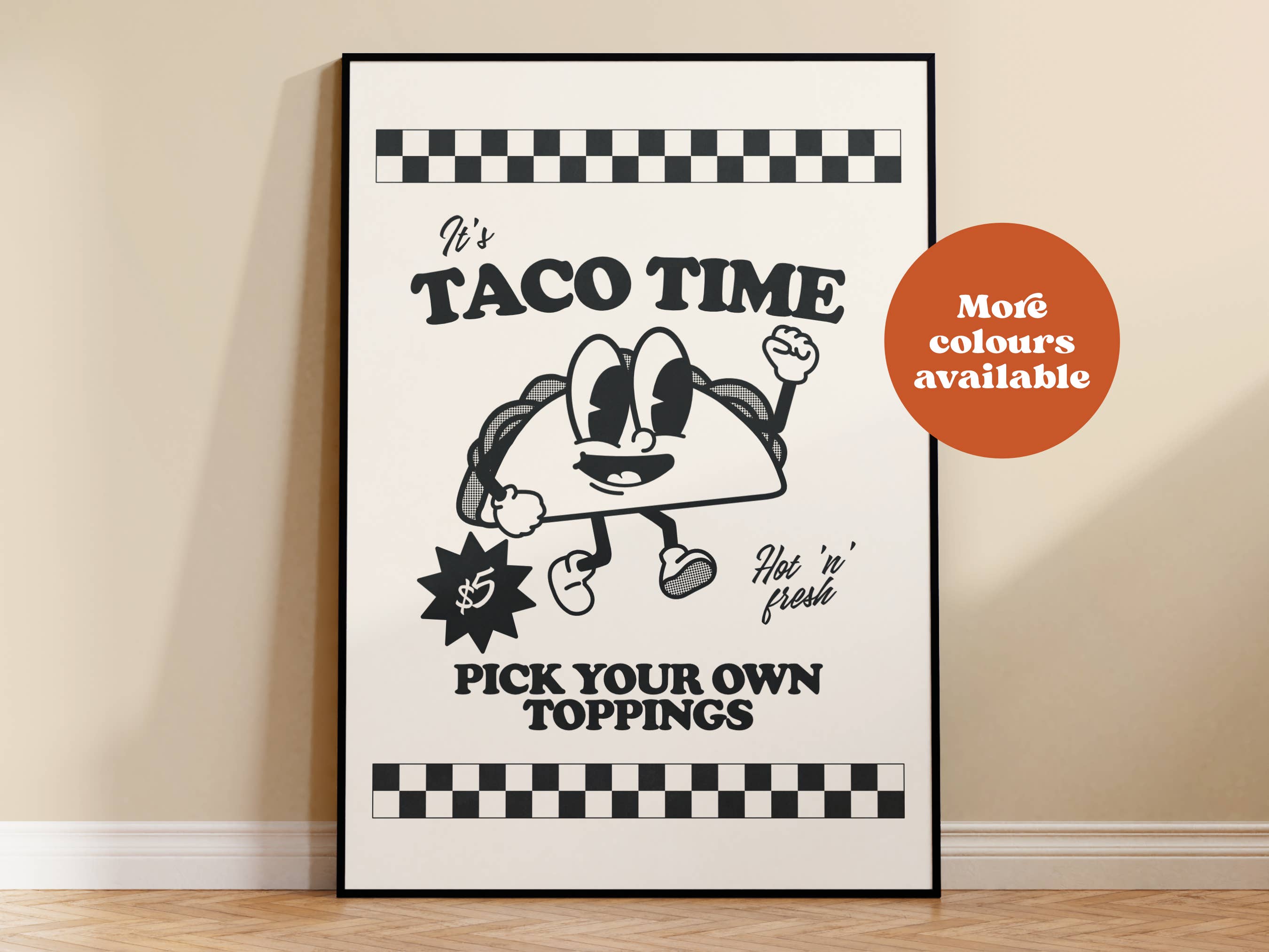 Lauren Beth Designs – wholesale Art print – Takeaway Taco Print4