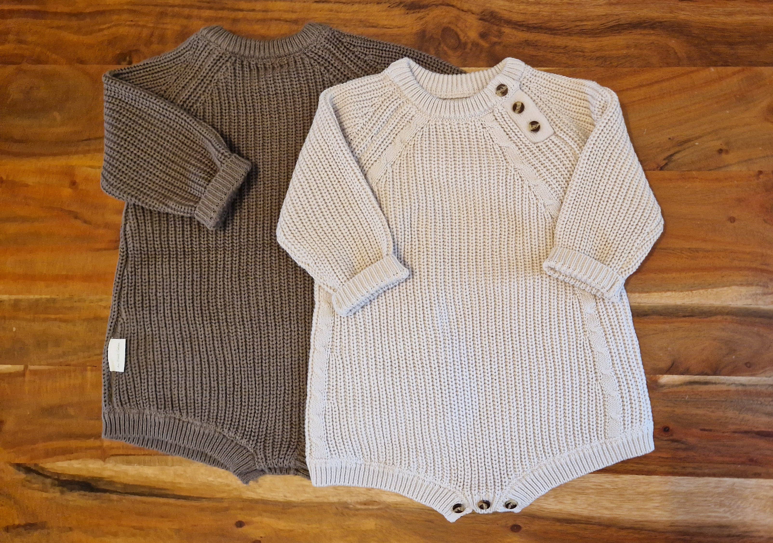Au Petit Coton - Wholesale Bodysuit (Non-Footed) - Baby - ORSO thick knit bodysuit Organic cotton1