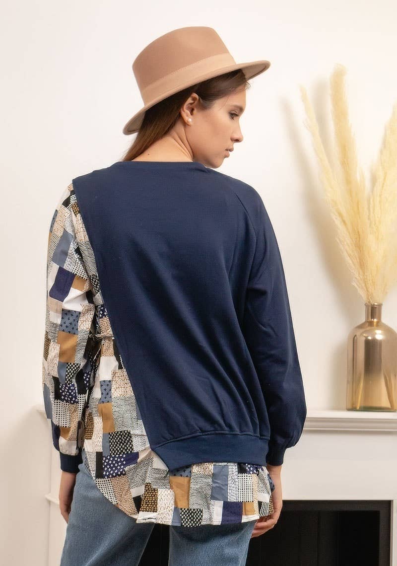 MOOYA - Wholesale Sweatshirt - Women's - Cotton sweatshirt with print - S203