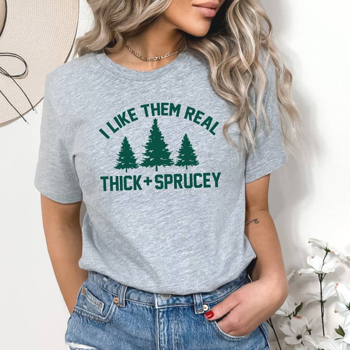Humm & Willow - Wholesale Screen Printed T-Shirt - Women's - Christmas Shirt - Christmas Tree Shirt - Cute Christmas