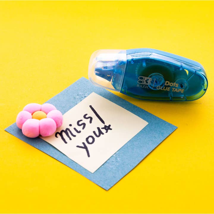 BAZIC Products - Wholesale Glue - Permanent Dots Glue Tape 8.4 mm x 8 m5