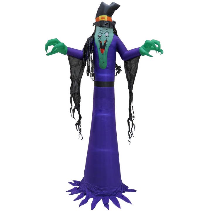 12 ft. Halloween Witch Inflatable Decoration with LED Lights, Plug-In for wholesale by National Tree Company