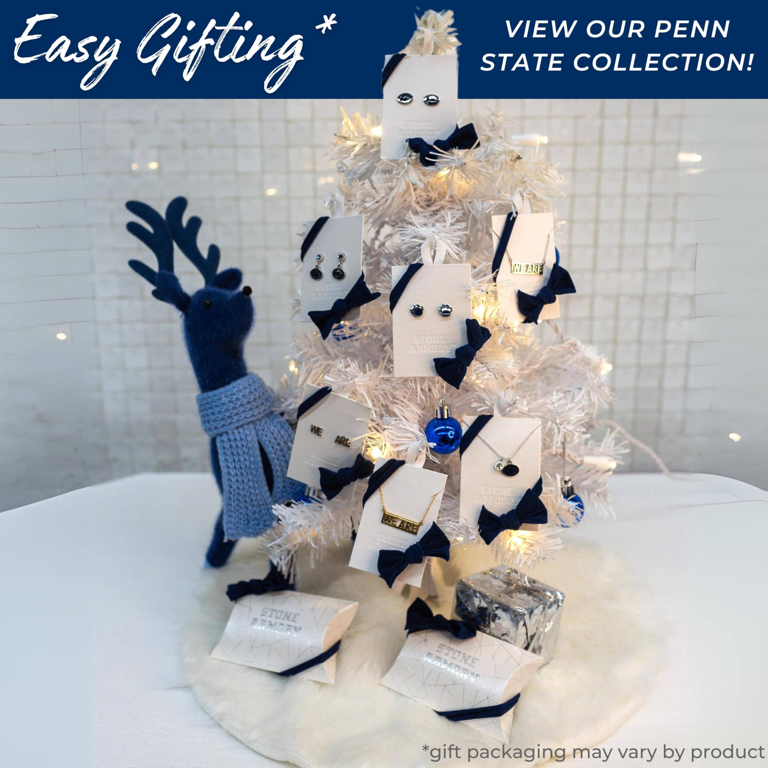 Stone Armory - Wholesale Huggie Earrings - Penn State Script Huggie Hoops5