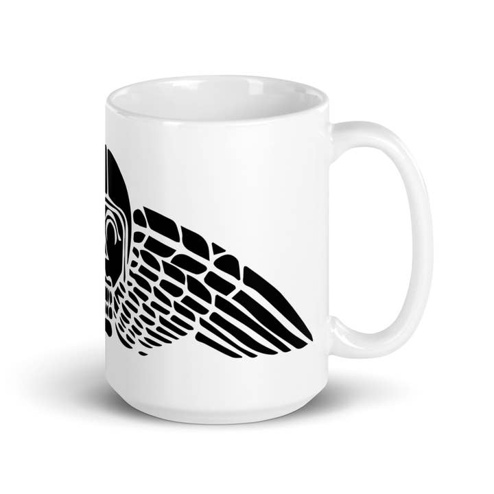 Bellavance Ink - Wholesale Coffee Mug - Coffee Mug With Winged Skull Cafe Racer Helmet3