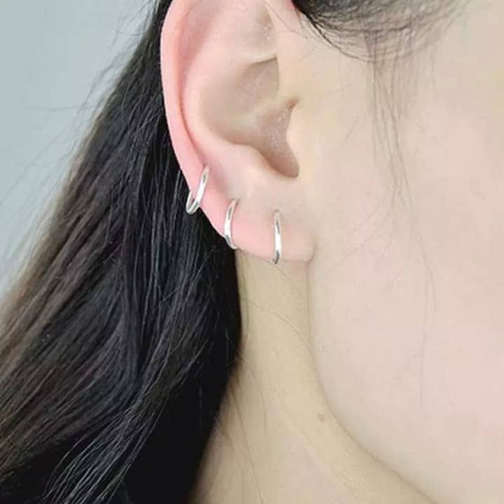 Mermaid Marys – wholesale Nose ring – 316l Stainless Steel Nose Ring | 8mm Silver Nose Hoop2