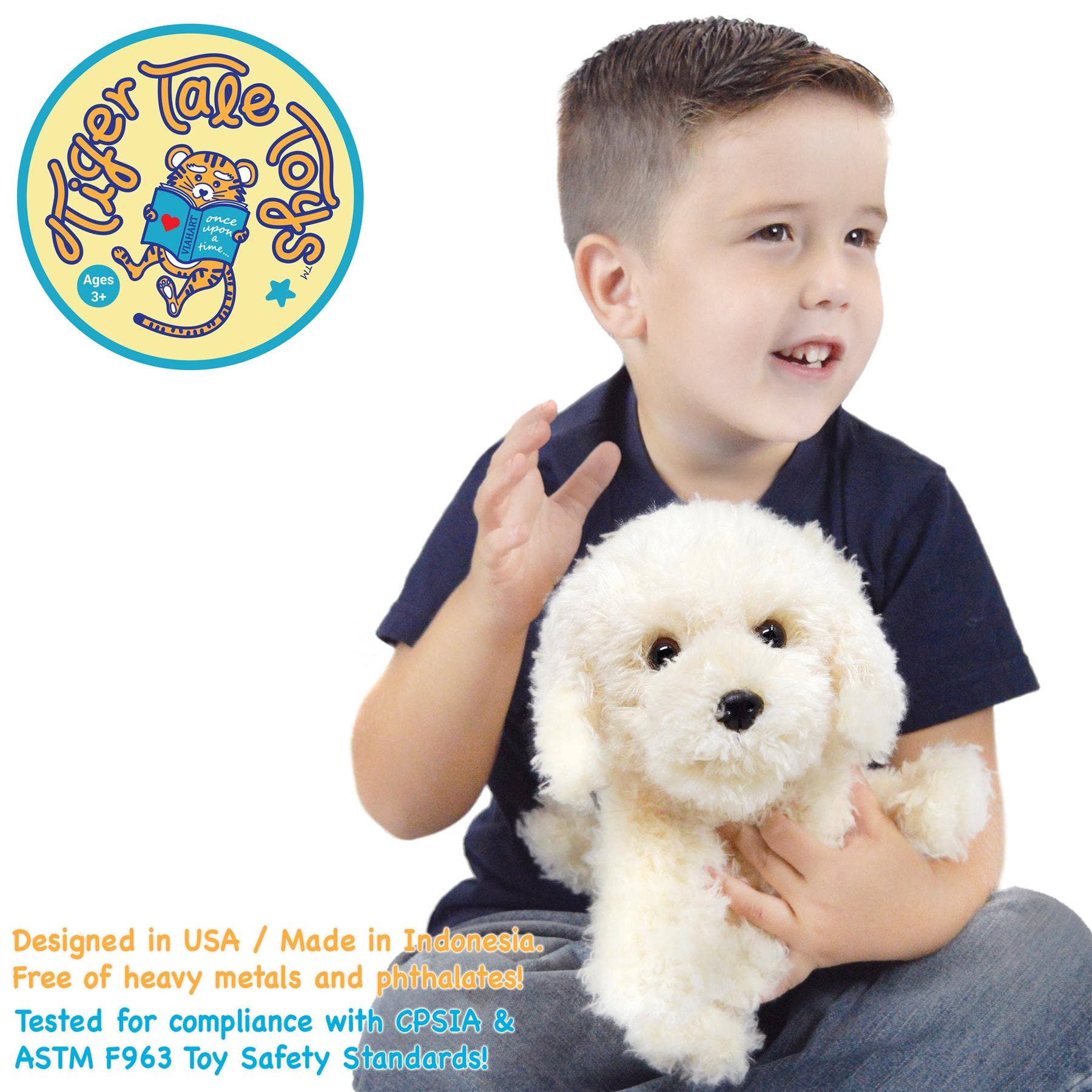 VIAHART Toy Co. - Wholesale Stuffed/Plush Toy - Kids & Baby - Luka The Labradoodle | 12 Inch Stuffed Animal Plush2