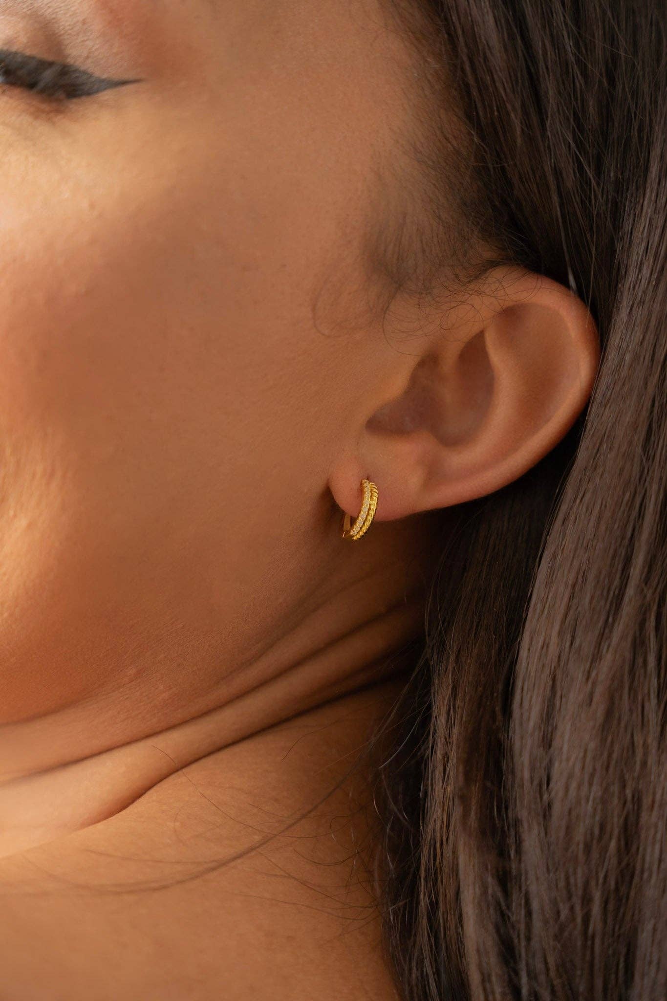 Figlia Jewelry - Wholesale Huggie Earrings - Vasto Earrings1