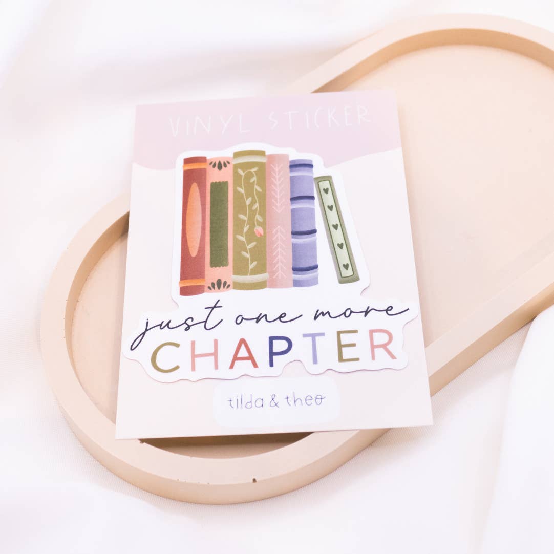 Tilda&Theo - Wholesale Sticker - Reading “One more Chapter” Sticker Book - Vinyl Decal