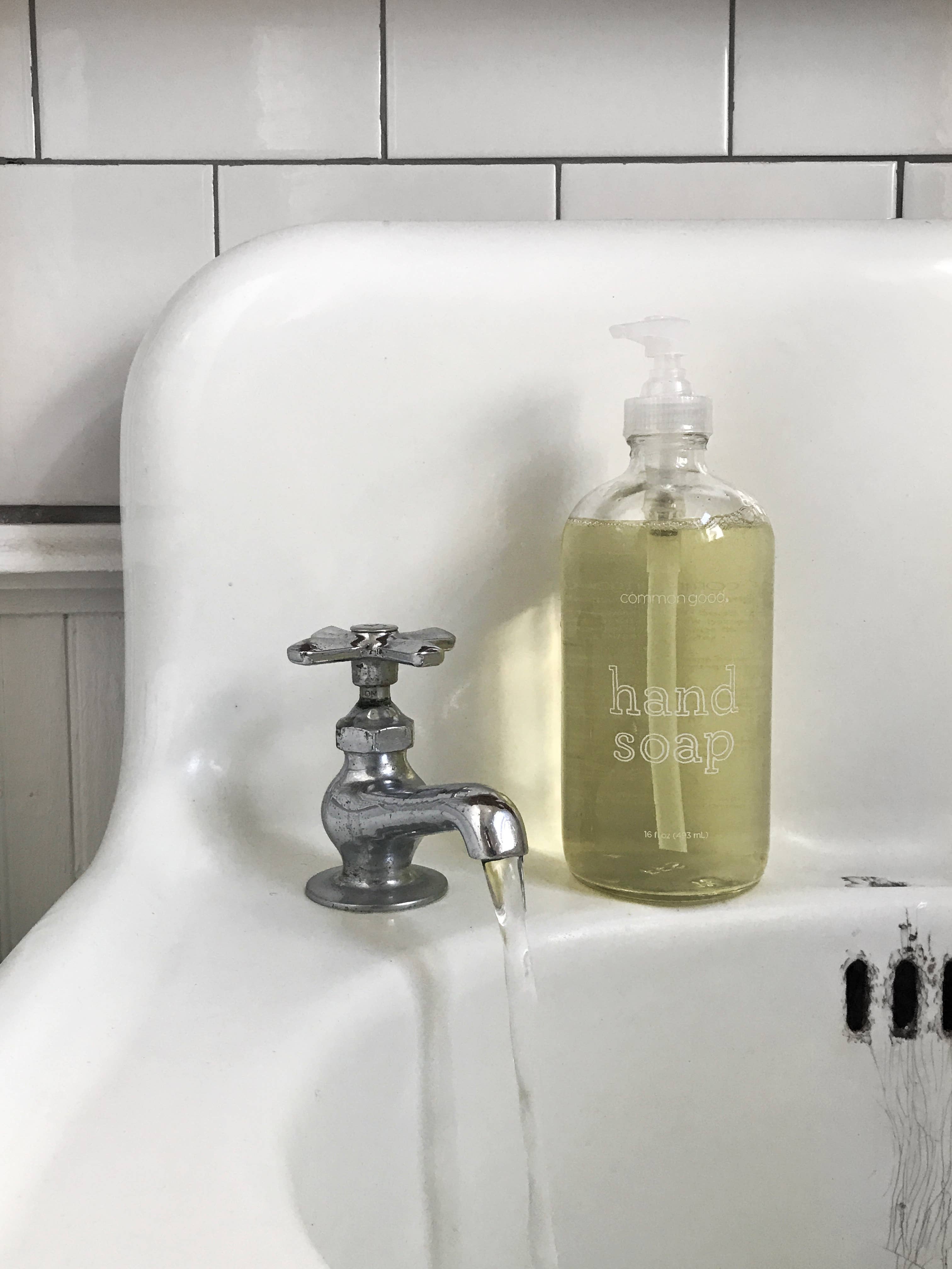 Common Good - Vendita all'ingrosso Sapone/Lozione per mani - Sapone per le mani, bottiglia di vetro vuota, 16 oz1