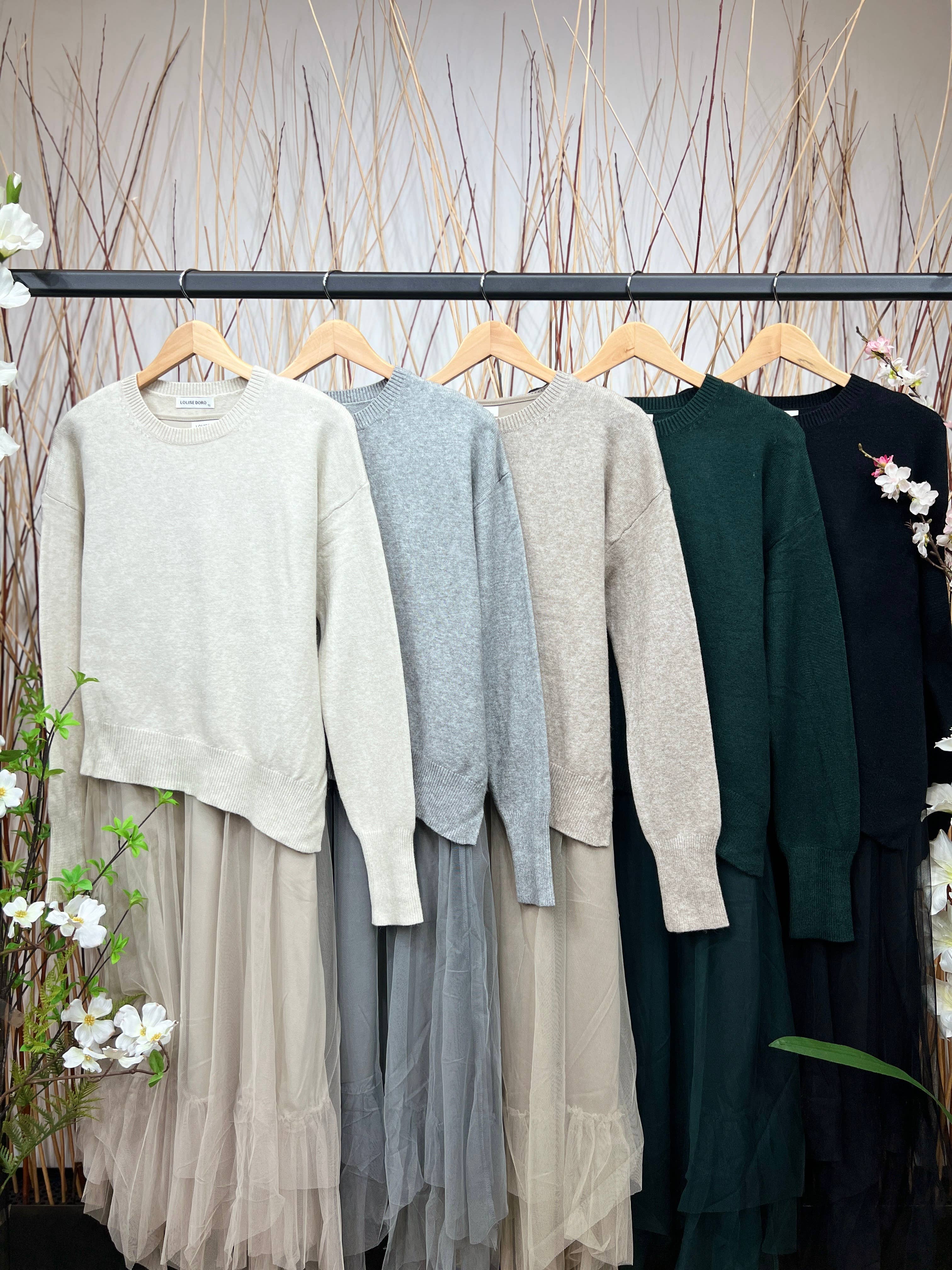 L'Emotion - Wholesale Top & Skirt Set - Women's - Asymmetric Fit Sweater & Dress Set18