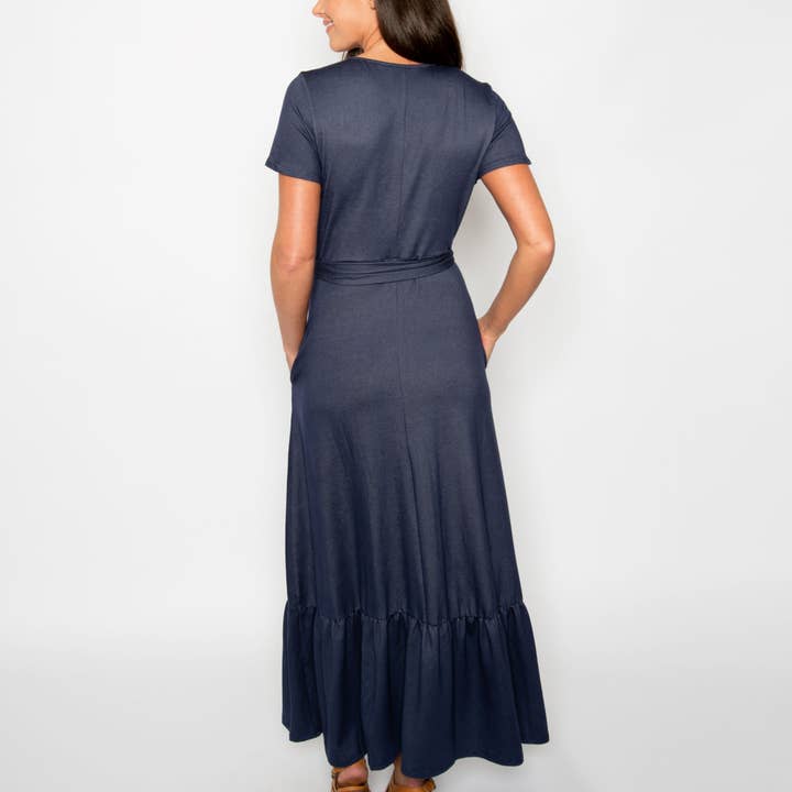 Índigo Rebajas - Conjunto de vestido largo cruzado Savannah de venta al por mayor en Faire