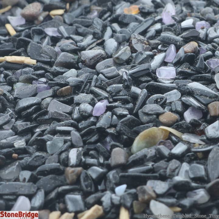 Stonebridge Imports - Wholesale Spiritual Stone/Crystal - Hypersthene Crushed Stones - Tiny1
