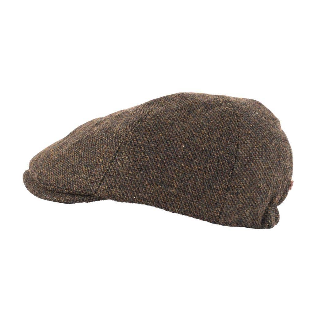 Eurostick – Engroshandel Flat cap - Herre – Sildeben Tweed Panel Flad Cap0