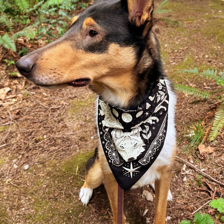 Myth and Milagro - Wholesale Bandana - Unisex - Wolf Cotton Bandana4