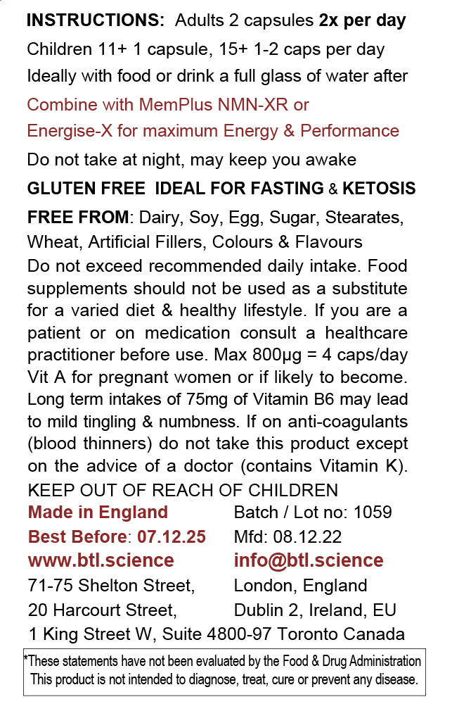 BioTech Life Sciences - Wholesale Oral Supplement/Vitamin - Energise Super Vitamins & Minerals - World's Best Multivit5