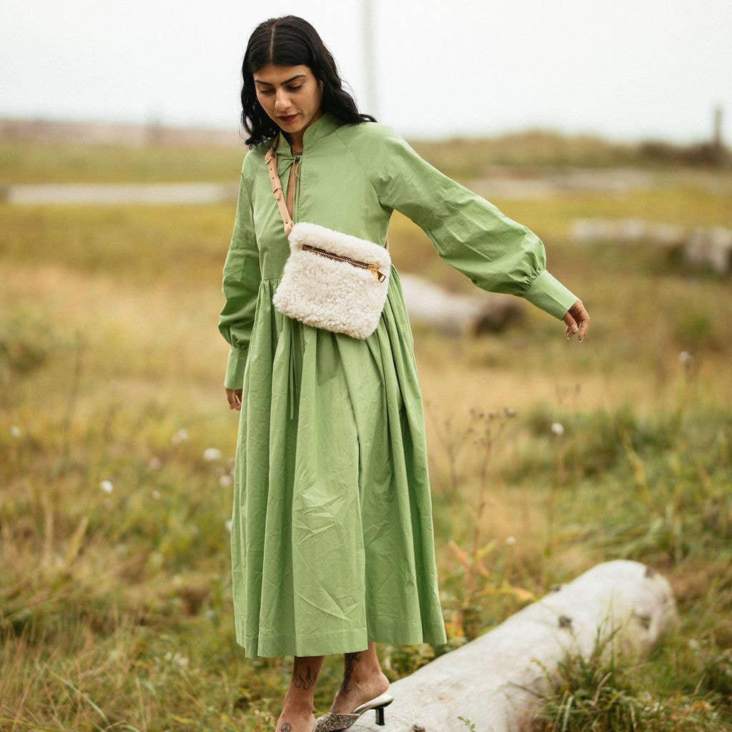 Your Bag of Holding - Wholesale Belt Bag - Women's - YBH Cream Shearling Fanny Pack2