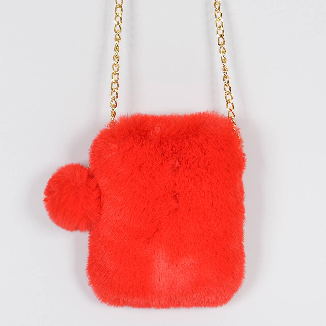 3AM BY H&D ACCESSORIES - Vendita all'ingrosso Borsa a tracolla - Donna - Borsa per cellulare in pelliccia sintetica8