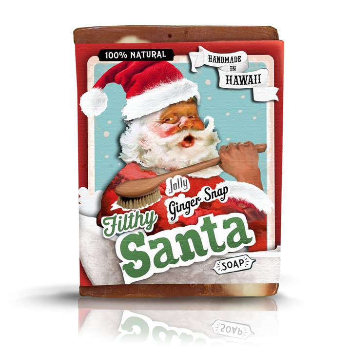 Filthy Santa Soap for wholesale by Filthy Farmgirl