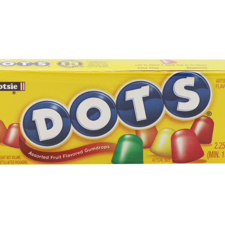 Dots Candy Box 2.25oz, 24ct for wholesale by Grandpa Joe's Candy Shop