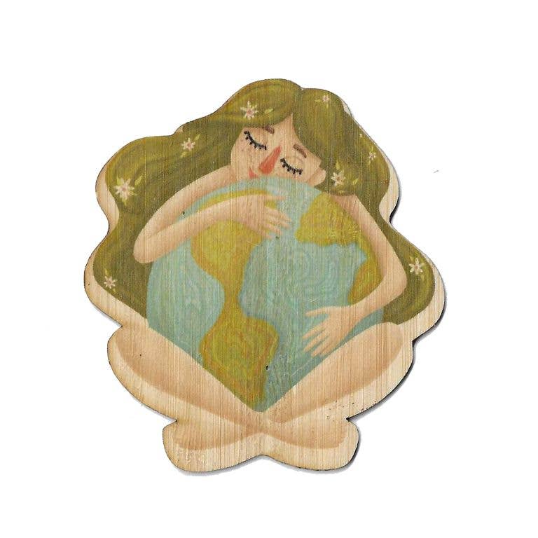 Bamboo Wood Stickers - Wholesale Sticker - Mother Earth1