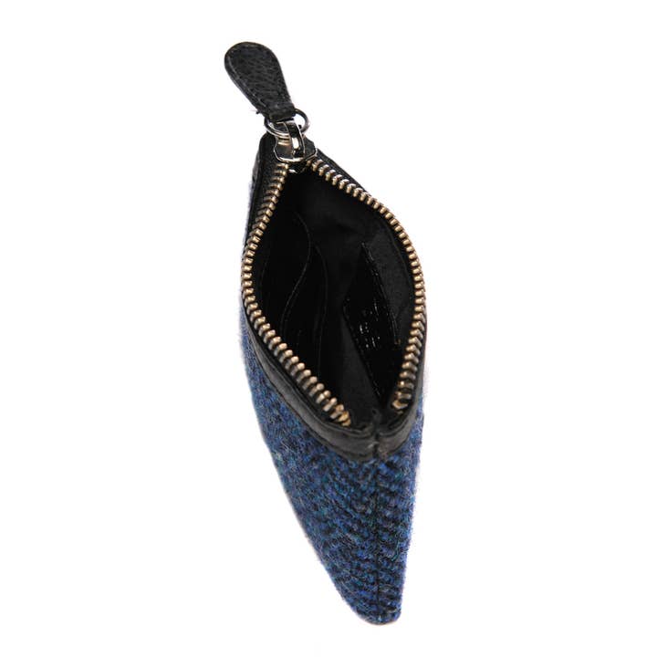 maccessori - Wholesale Coin Purse - Women's - Harris Tweed Coin Purse Blue