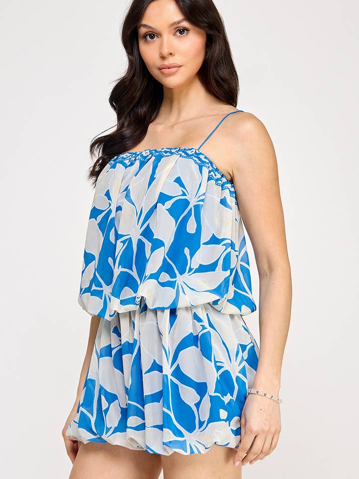 BP2826 - Bubble Chiffon Sleeveless Romper for wholesale by Her Bottari