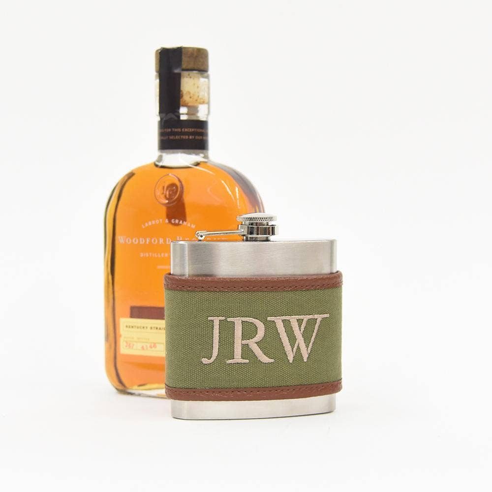 Mainstreet Collection - Wholesale Flask - Men's Canvas Flask1