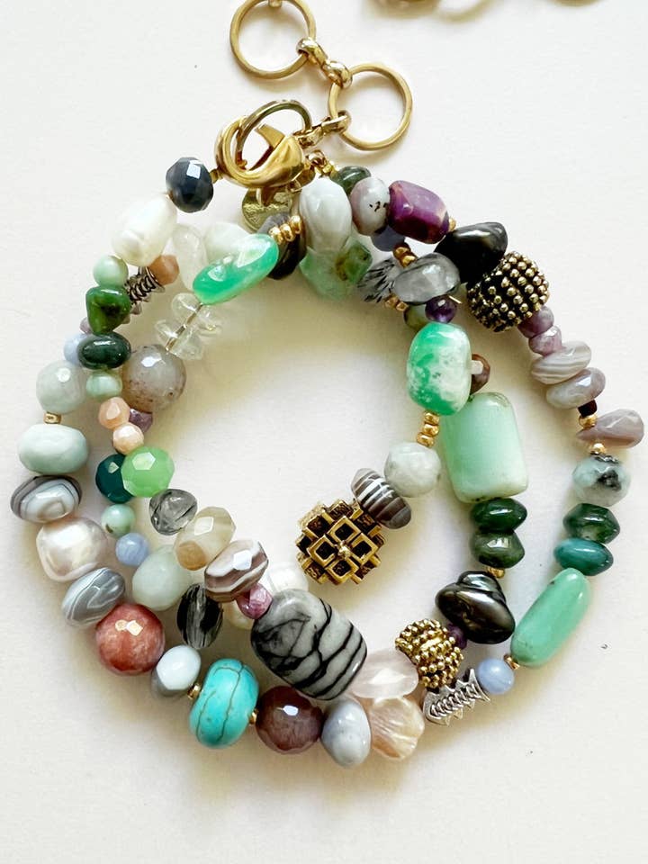 STARGAZE UPCYCLED CABRIOLET HALSKÆDE+ARMBÅND for engroshandel hos LA LUNE Sustainable Jewels