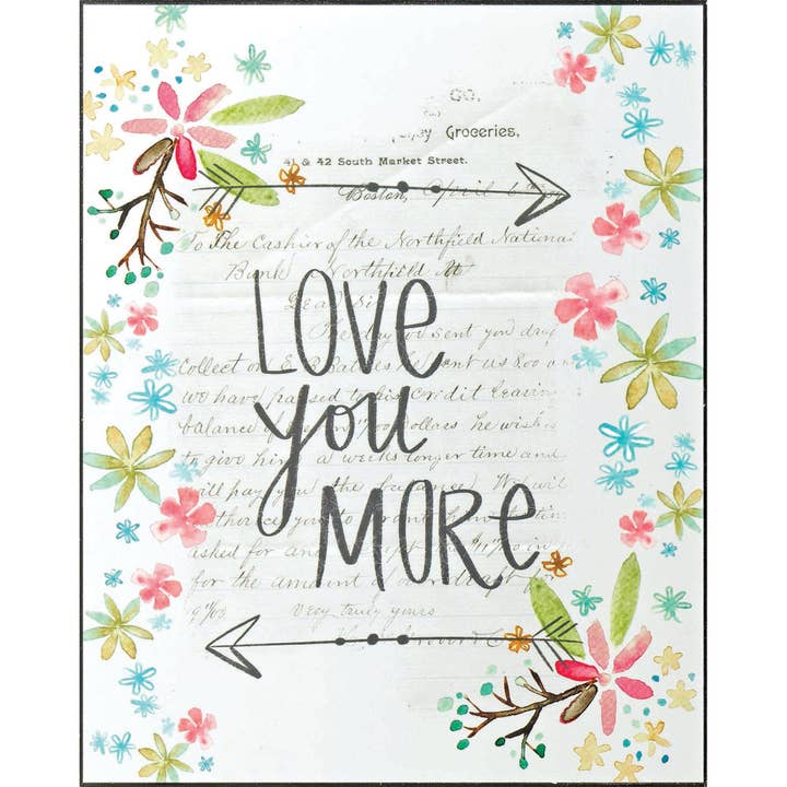 👀 Väggplakett 8x10 Älskar Dig Mer MDF för wholesale av Cottage Garden